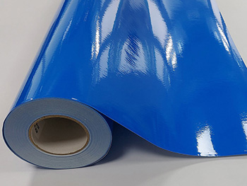 Autocolant albastru lucios, Kointec 3505, 100 cm lăţime