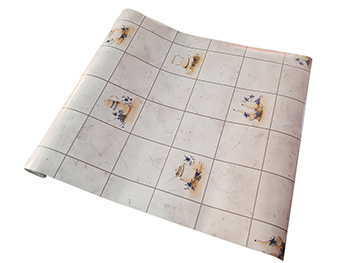 Autocolant perete Pot, Alkor, imitaţie faianţă gri, rolă de 45 cm x 5 metri