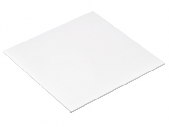 Placă din acril alb lucios, plexiglas de 3mm grosime, 20x20 cm