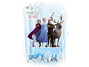 Sticker cameră fete Frozen 2, Komar, Forest Spirit, multicolor