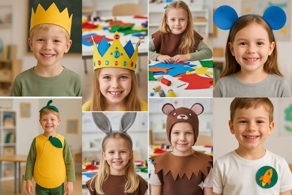 Pâsla colorată Folina - soluția accesibilă pentru costume DIY copii pentru serbări și proiecte școlare