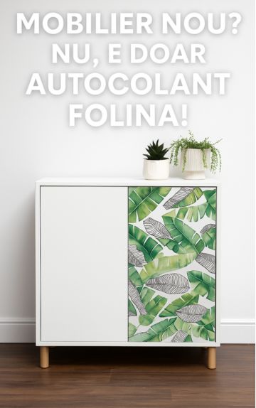 Cum să transformi un dulap simplu cu autocolant decorativ – proiect DIY pentru un decor WOW