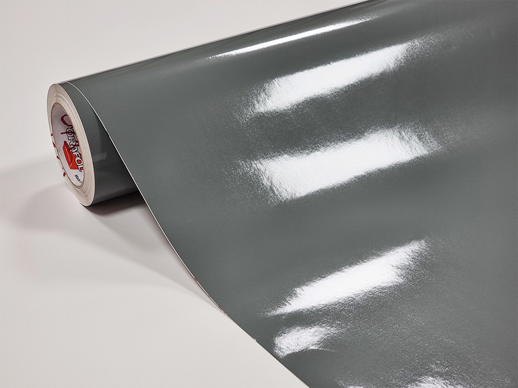 Autocolant gri lucios Oracal Intermediate Cal, Grey 651G071, 126 cm lăţime