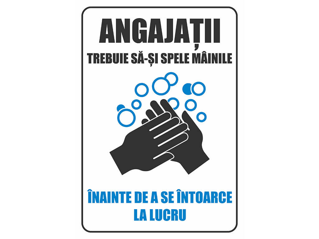 Stickere Indicații de igienă, Folina, set 4 stickere
