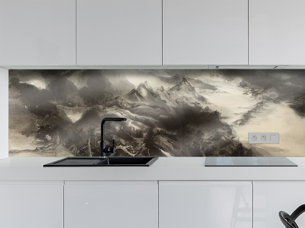 Autocolant perete, Folina, peisaj asiatic, rolă de 80x400 cm