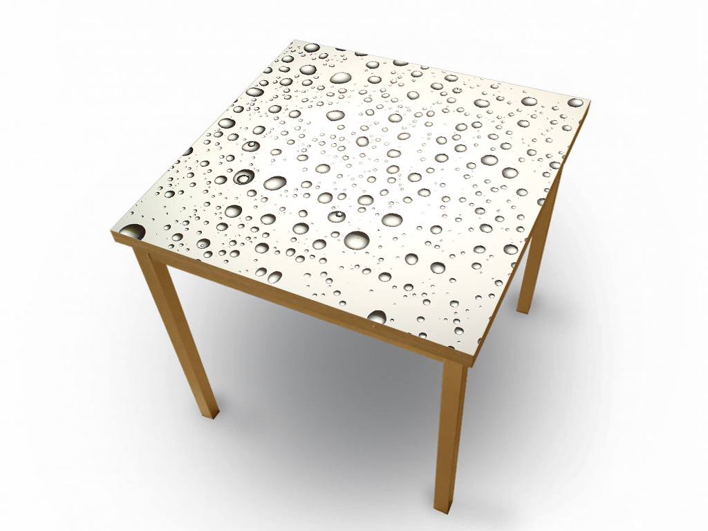 Autocolant blat masă, model brumă, 100 x 100 cm, racletă inclusă