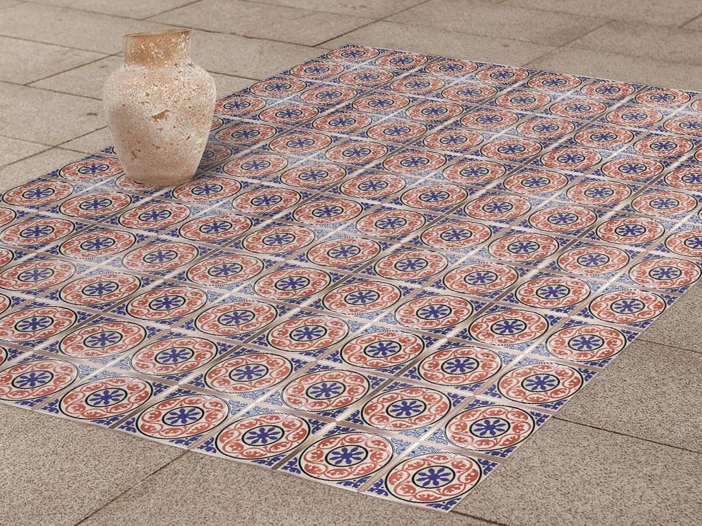 Autocolant-podea-model-azulejo-coral-metru-2-6494