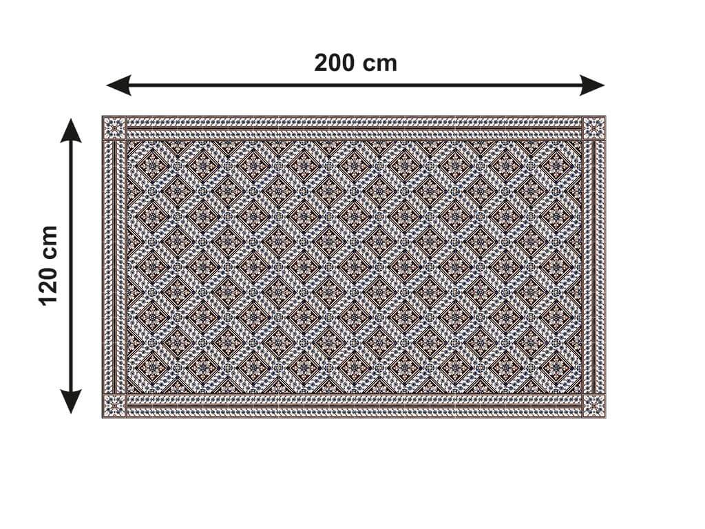 Autocolant-podea-model-azulejos-romb-brun-rola-3-7081