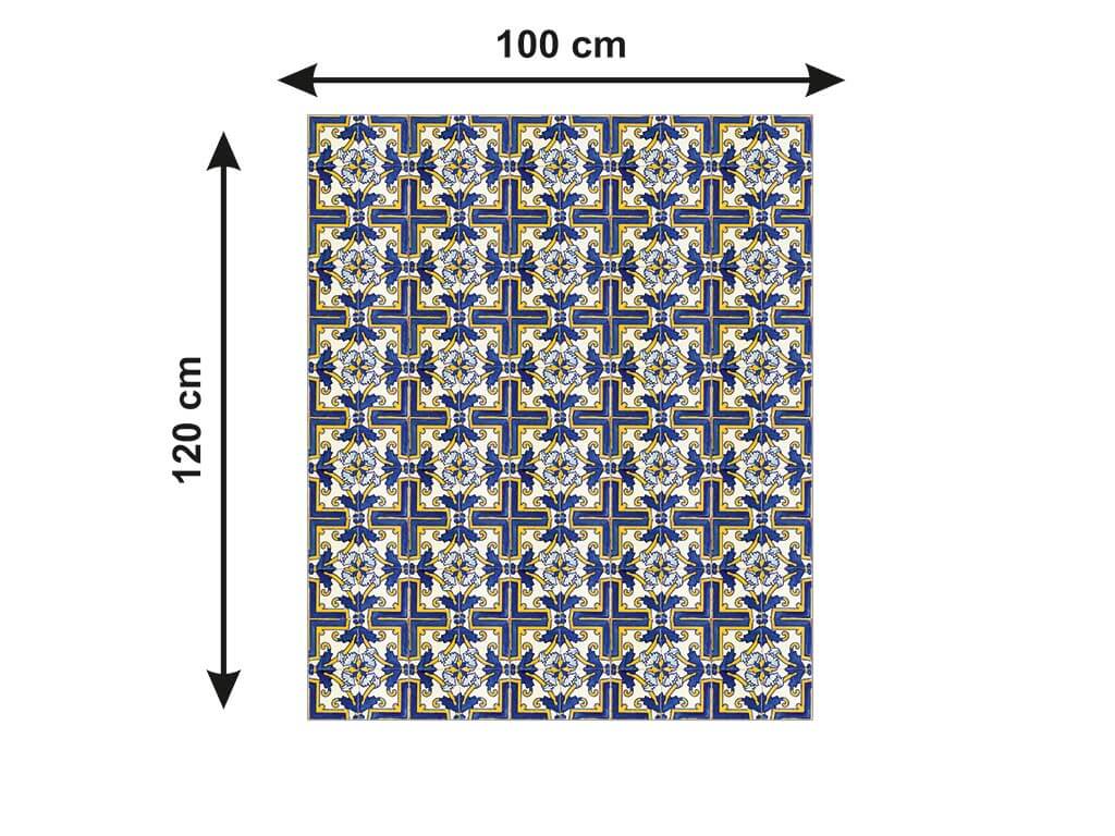 Autocolant-podea-model-decorativ-albastru-galben-metru-3-2659