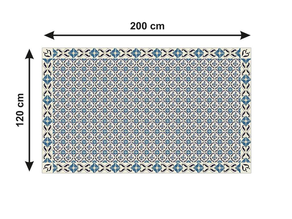 Autocolant-podea-model-floral-bej-albastru-rola-3-5519