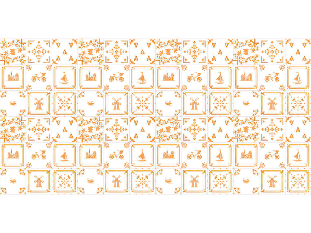 Autocolant perete imitaţie faianţă decorativă bej, Folina, material rezistent la căldură şi apă, rolă de 60x200 cm