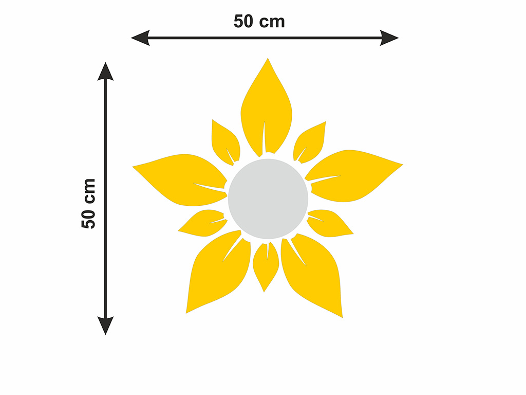 Decoraţiune-de-perete-Floarea-Soarelui-din-oglindă-acrilică-aurie-și-argintie-50x50-cm-5-5594