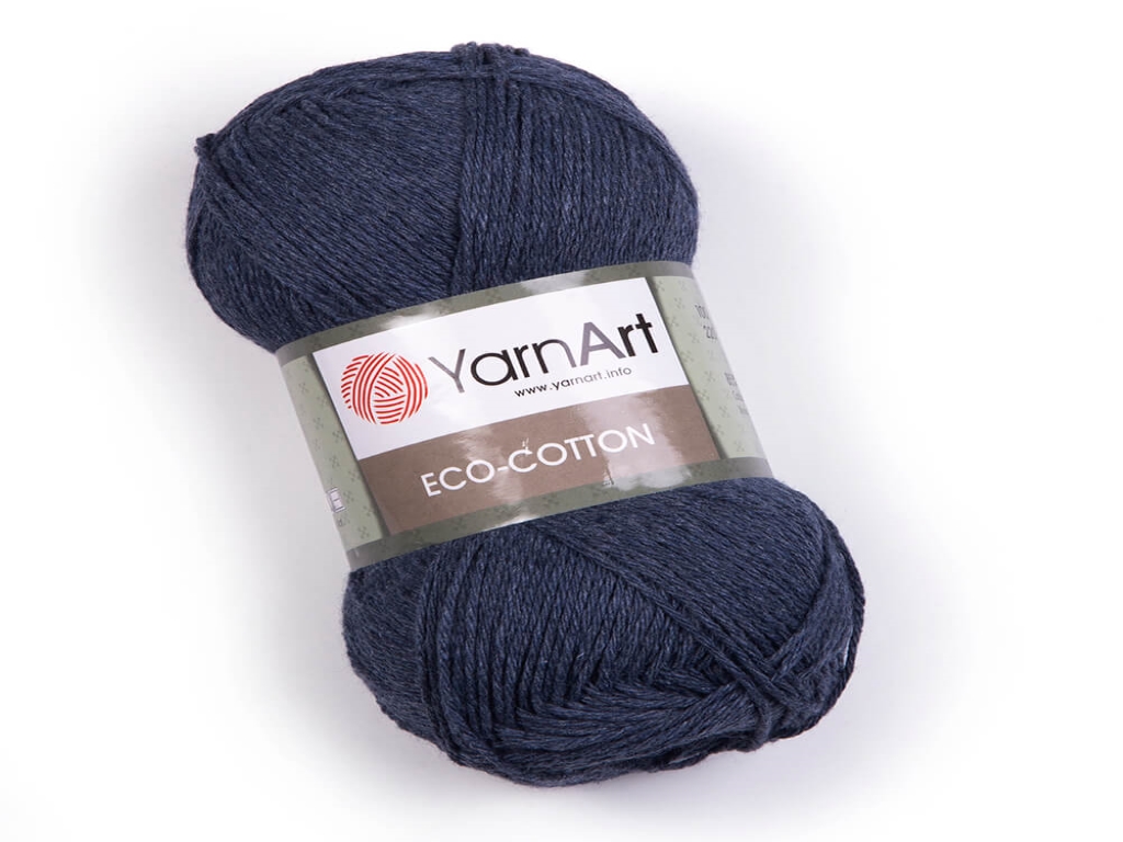 Fir textil Yarn Art Eco Cotton gri inchis 773, pentru tricotat