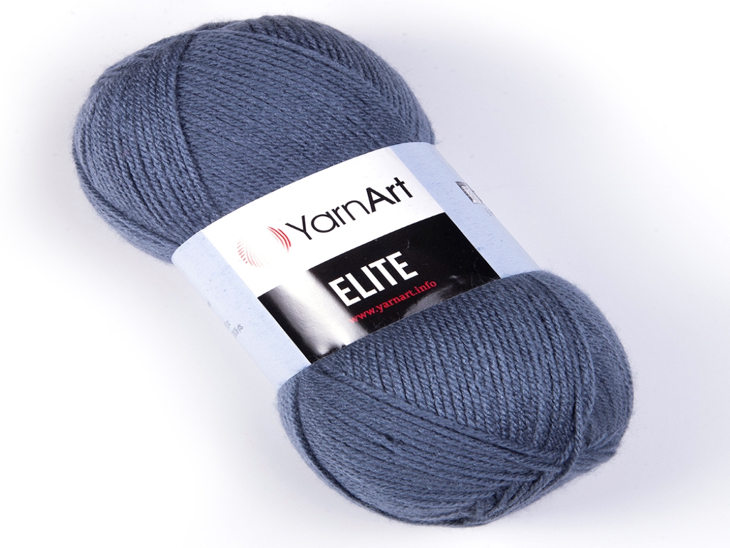 Fir textil Yarn Art Elite gri inchis 842, pentru tricotat
