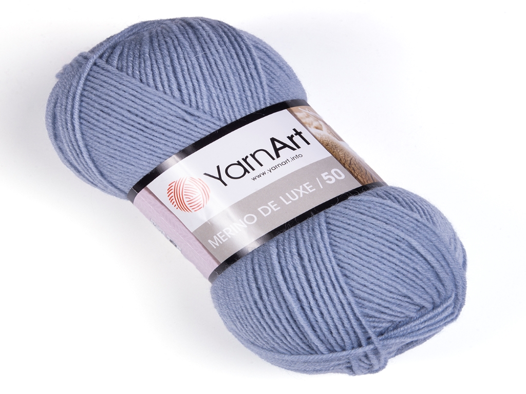 Fir textil Yarn Art Merino De Luxe gri 3072, pentru tricotat