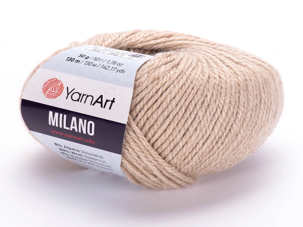 Fir textil Yarn Art Milano Natur Sand 854, pentru tricotat