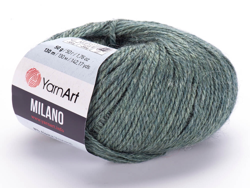 Fir textil Yarn Art Milano kaki 875, pentru tricotat