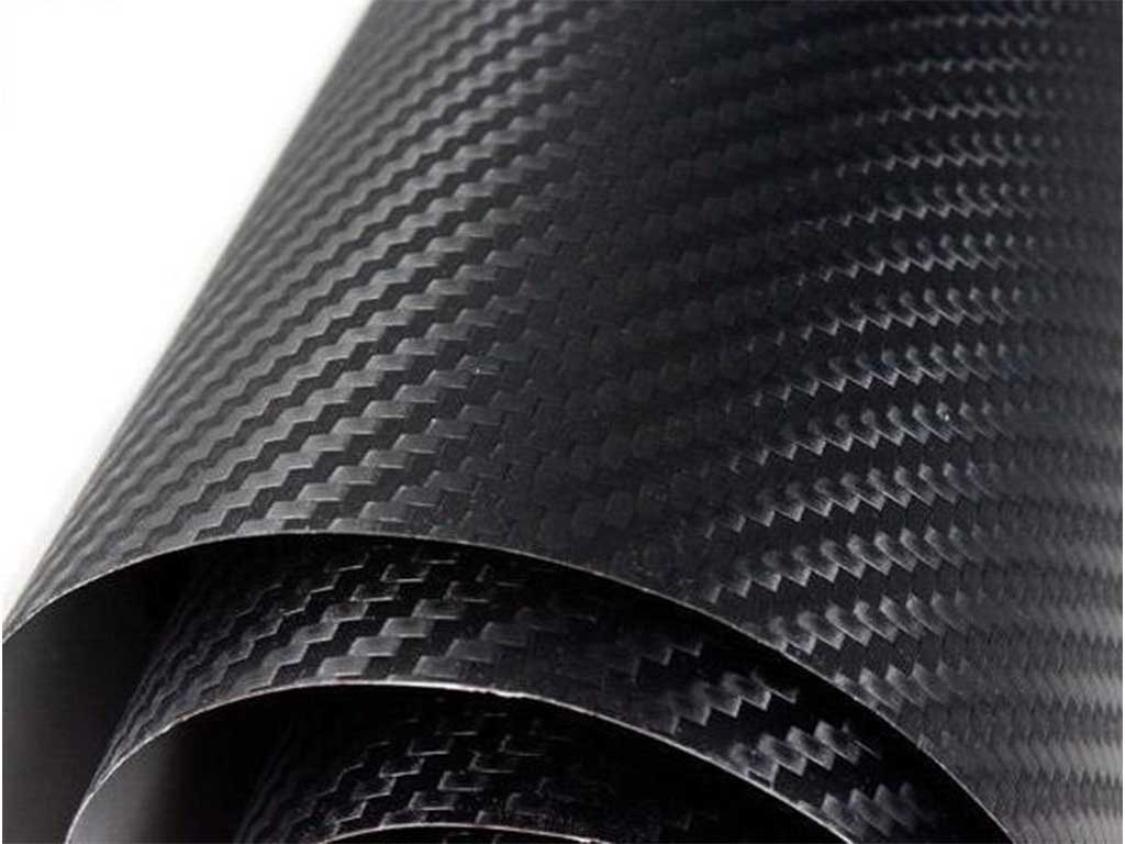 Autocolant carbon 3D, Folina, uni, negru, rola 30m lungime, lățime 152 cm, cu bubble freee