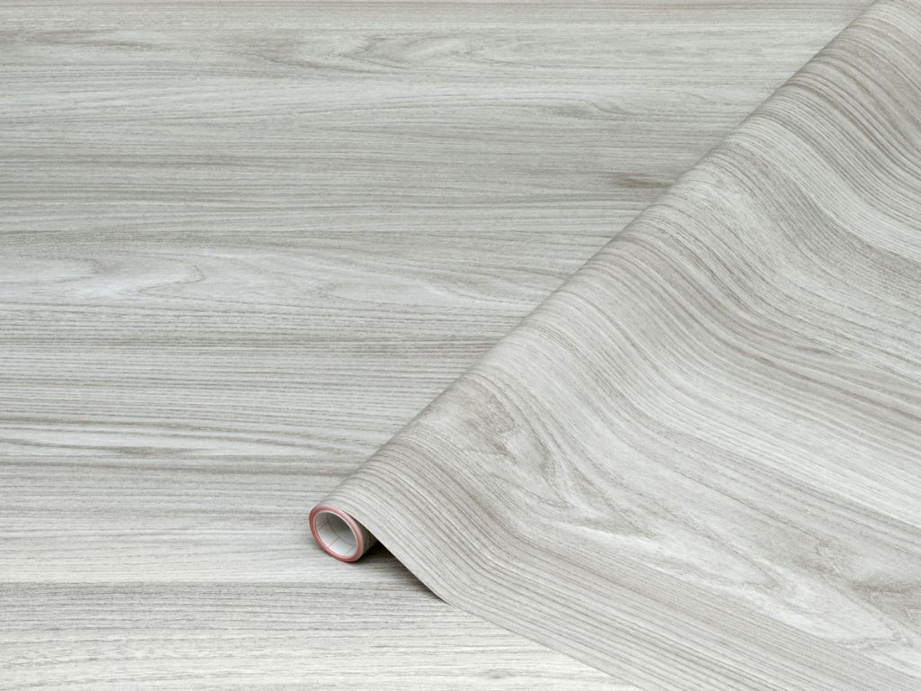 Autocolant mobilă lemn gri, d-c-fix Sangallo Light Grey, 90x210 cm
