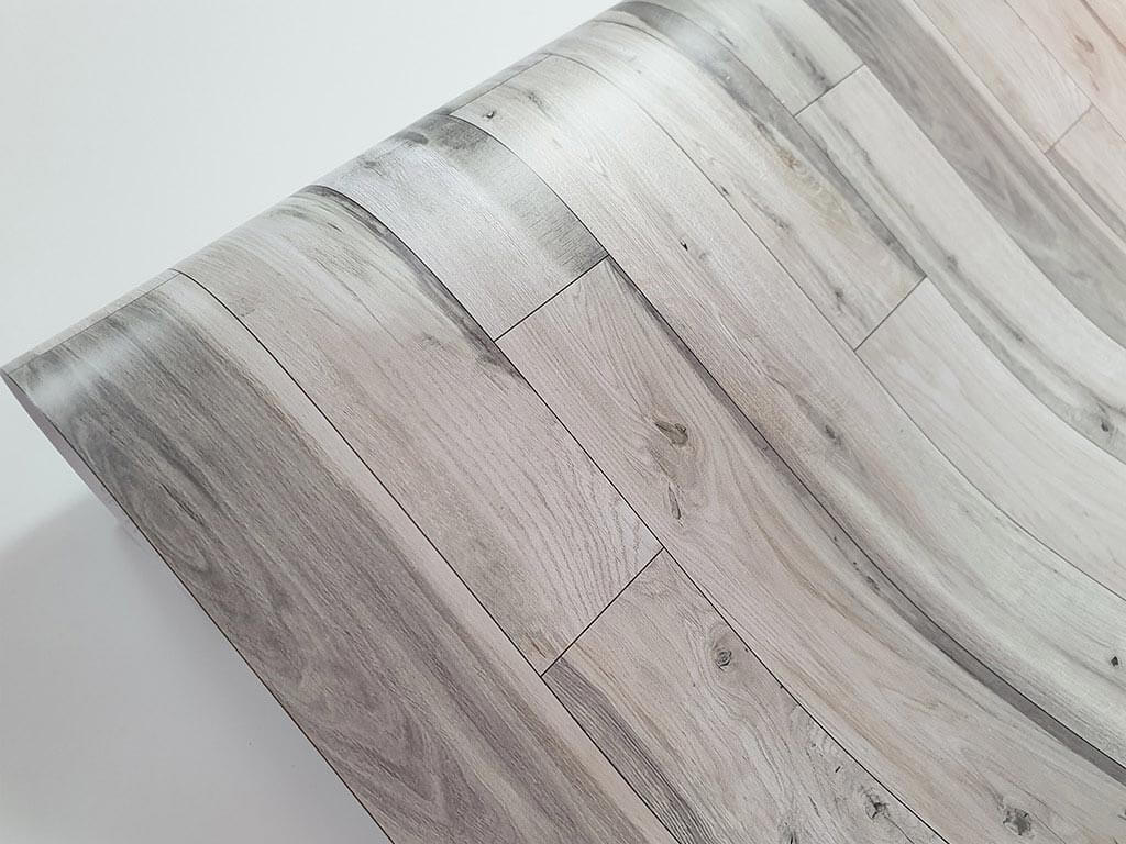 Autocolant gresie şi podele, Folina, model lemn gri deschis, lățime 120 cm