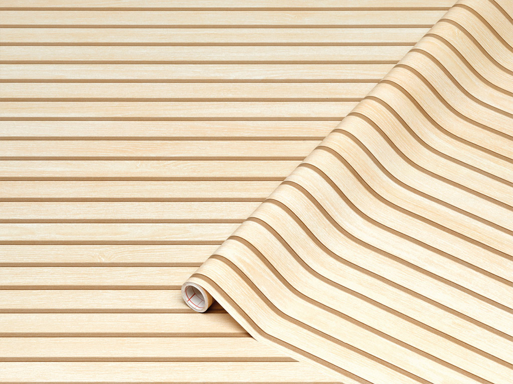 Autocolant mobilă lemn bej, d-c-fix Wooden Slats, rolă de 67x200cm