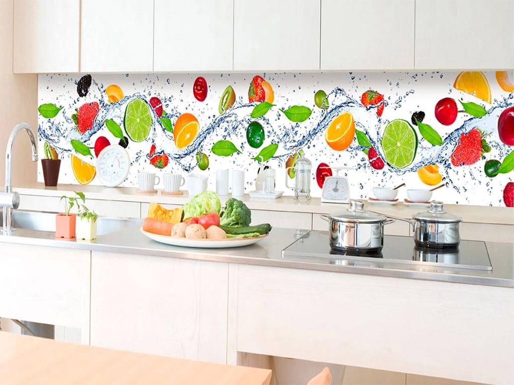 Autocolant perete backsplash, Dimex, model fructe, multicolor, 60x350 cm