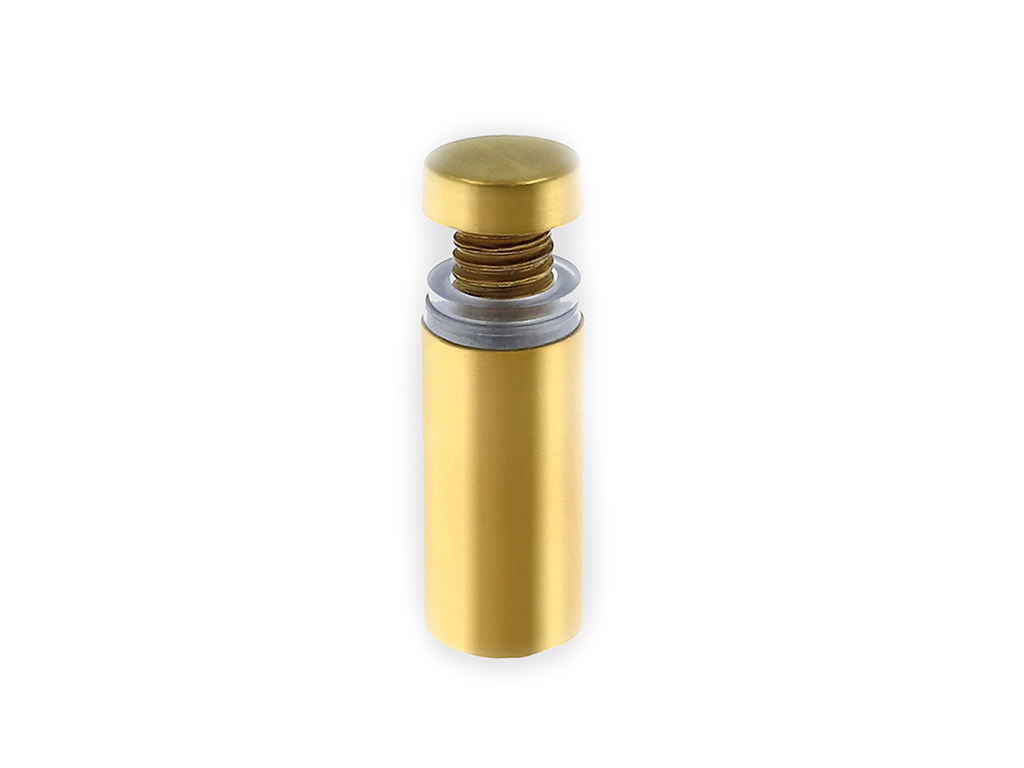 Distanţiere semnalistică aurii, Folina, din inox, 12x20 mm