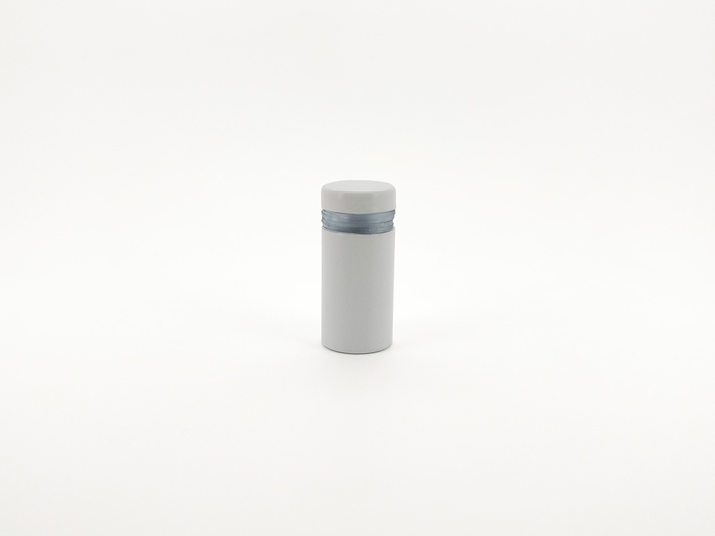 Distanţiere semnalistică albe, Folina, din inox, 12x15 mm