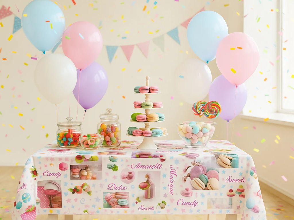 Faţă de masă impermeabilă Candy, d-c-fix, 140 cm lăţime
