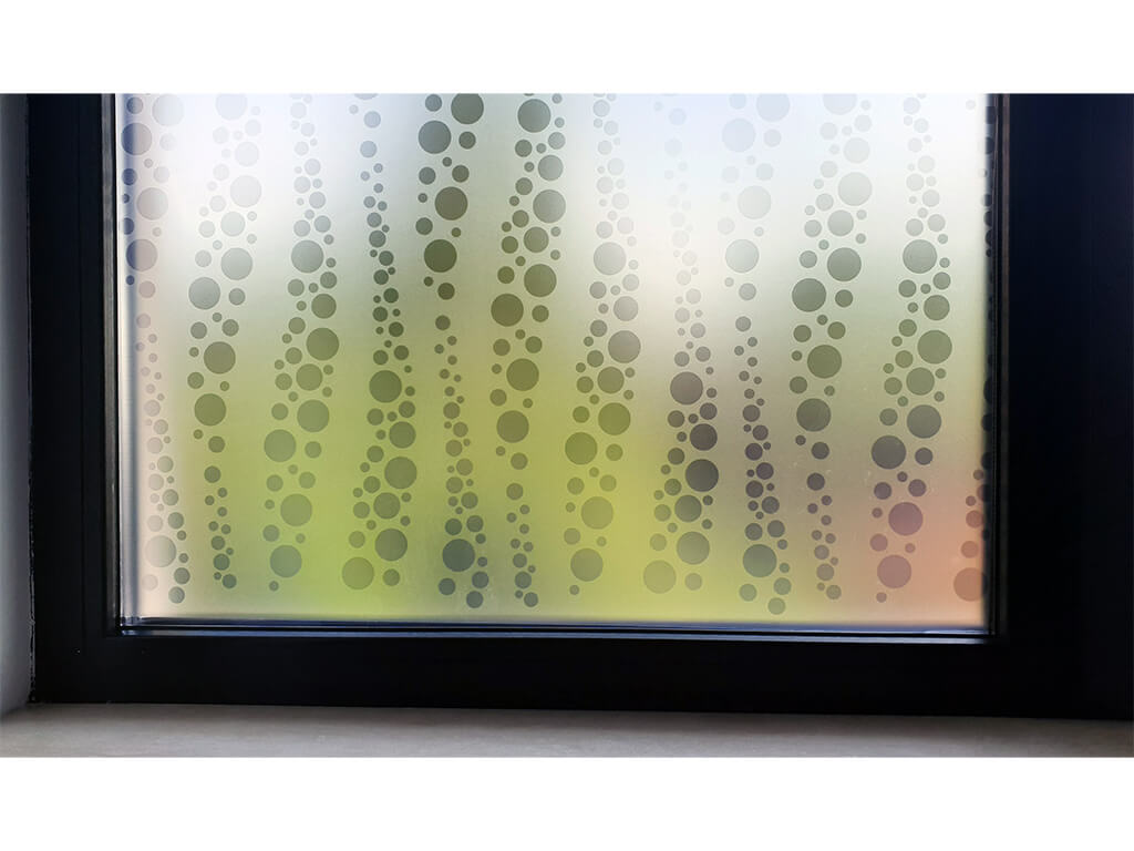 Folie geam autoadezivă Stilla, Folina, model geometric gri, 100 cm lăţime