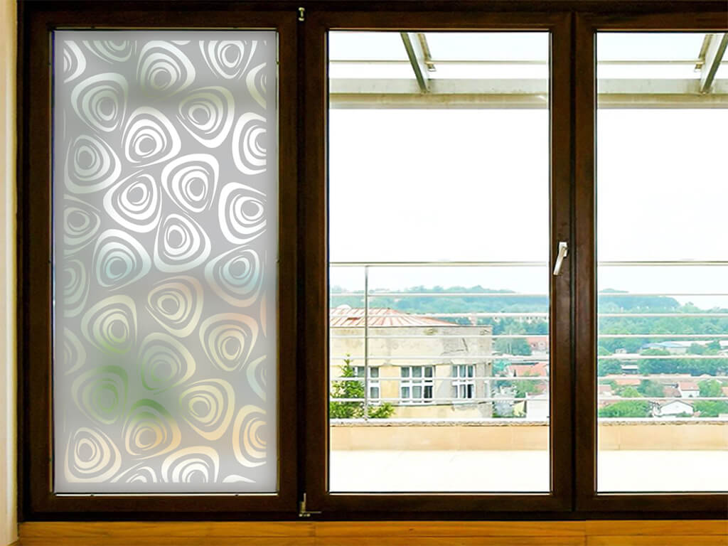 Folie sablare Tivoli, Folina, cu model geometric, pentru uşi din sticlă, rolă de 100x210 cm