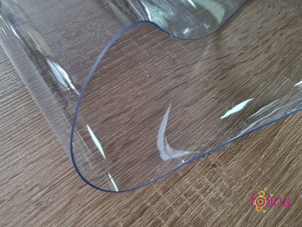 Folie protecţie din PVC 1 mm transparent, fără adeziv, cu o tentă ușor albăstruie, 137 cm lăţime