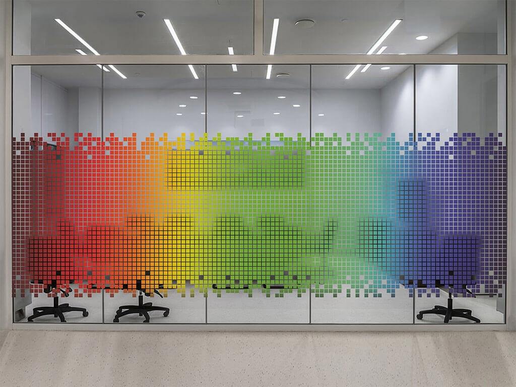 Folie sablare decorativă Spectrum, Folina, imprimeu multicolor, 137x400 cm