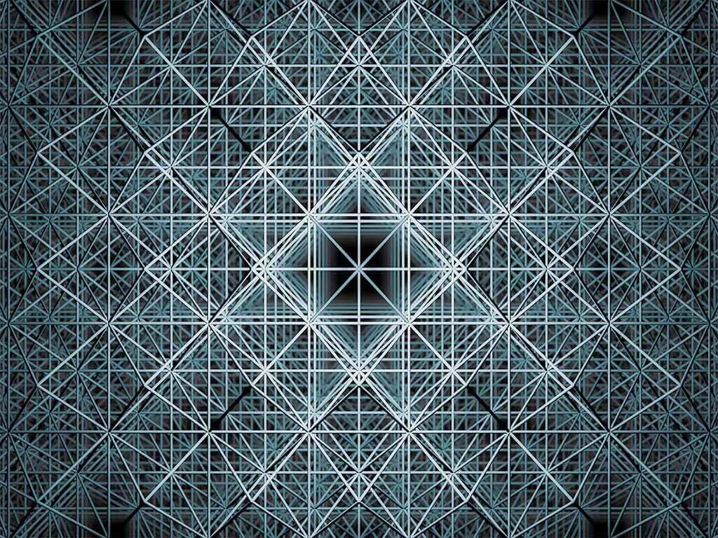 fototapet-3d-geometric-matrix-2445
