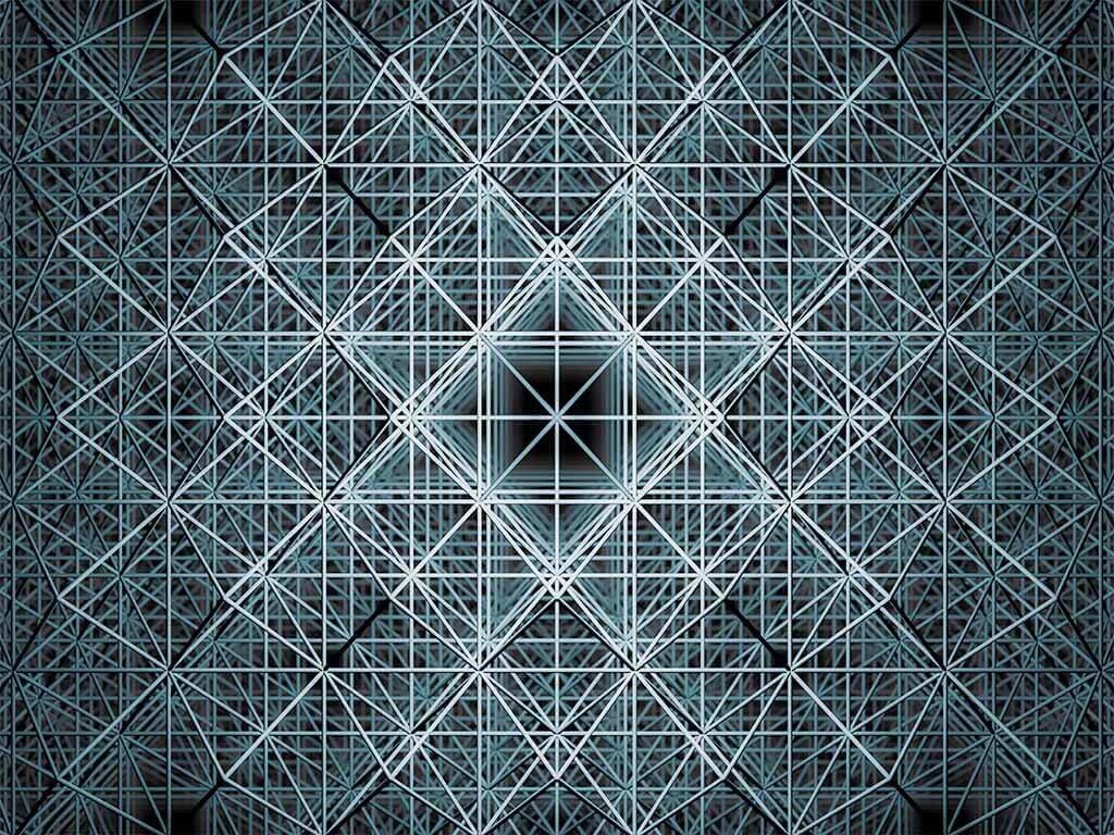 fototapet-3d-geometric-matrix-2445