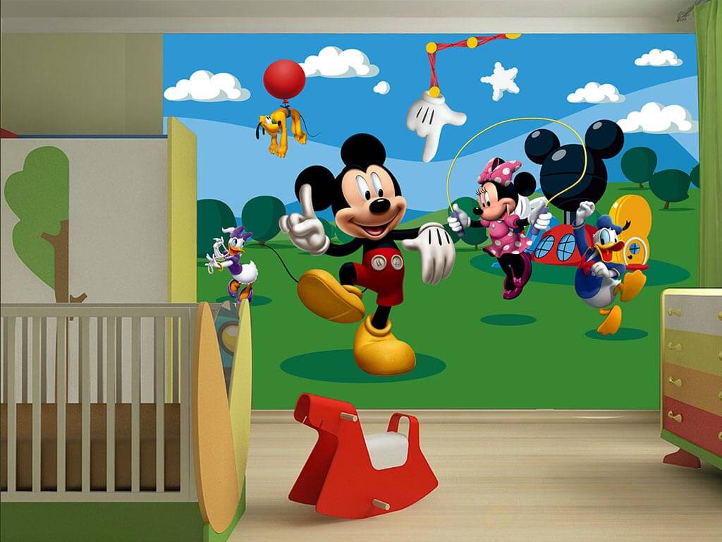 Fototapet Clubul Lui Mickey Mouse Tapet Copii Comanda De La Folina