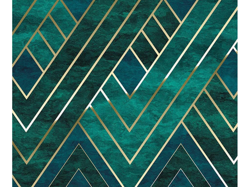 fototapet-model-geometric-verde-artdeco-6790