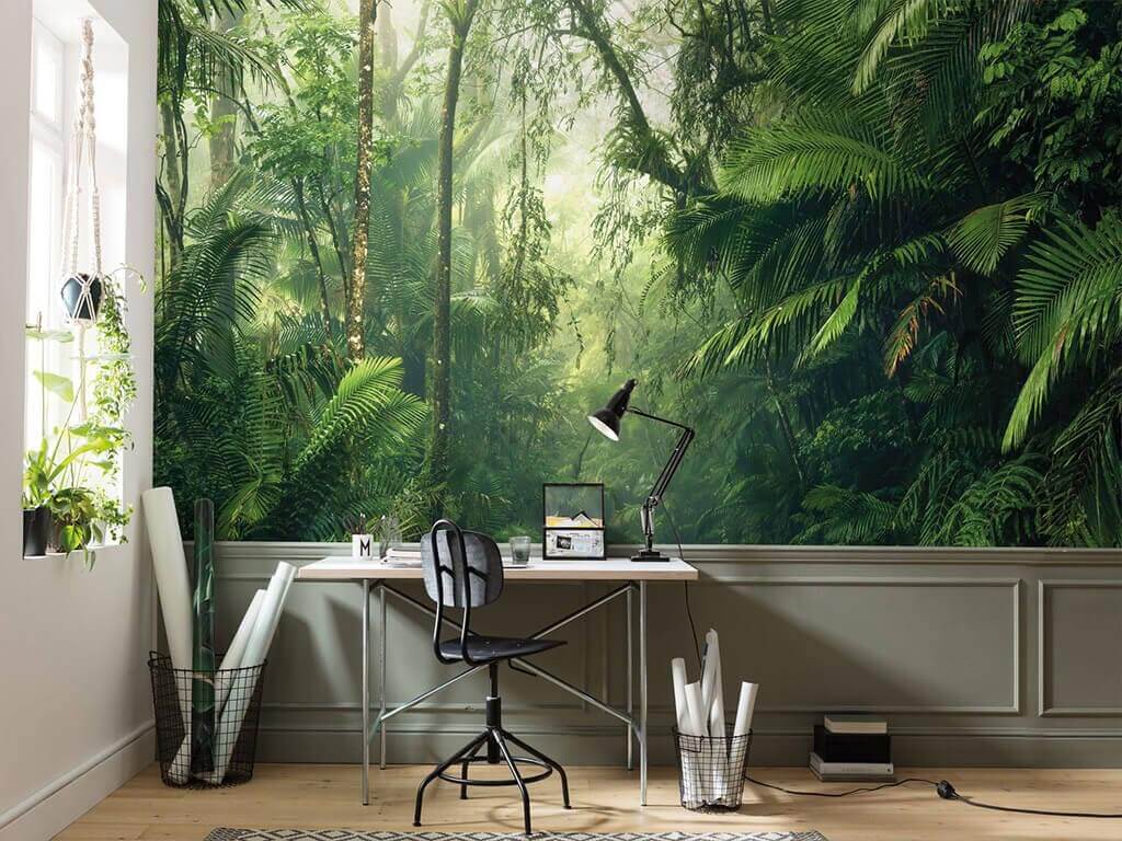 Fototapet pădure tropicală Tropenwelten, Komar, verde, 500x250 cm