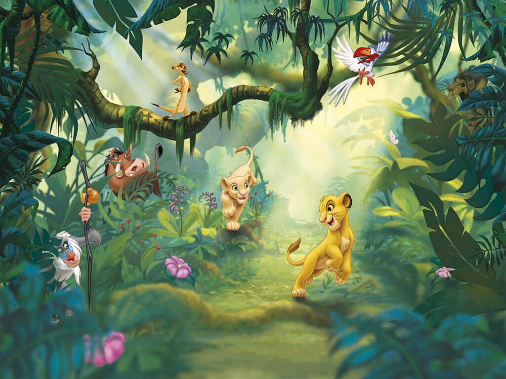 fototapet-regele-leu-peisaj-din-jungla