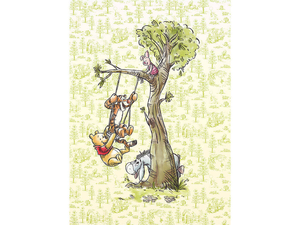 Fototapet Winnie the Pooh, Komar, In the wood - 200x280 cm