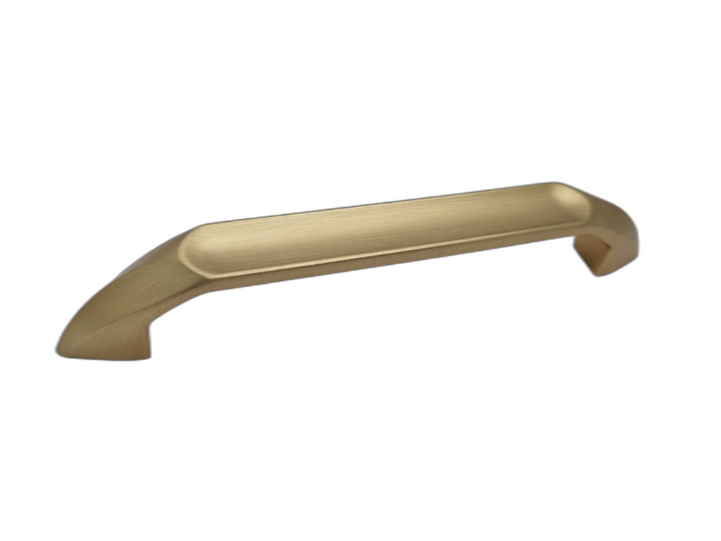 Mâner mobilă metalic, auriu mat, 128 mm distanţa dintre punctele de prindere