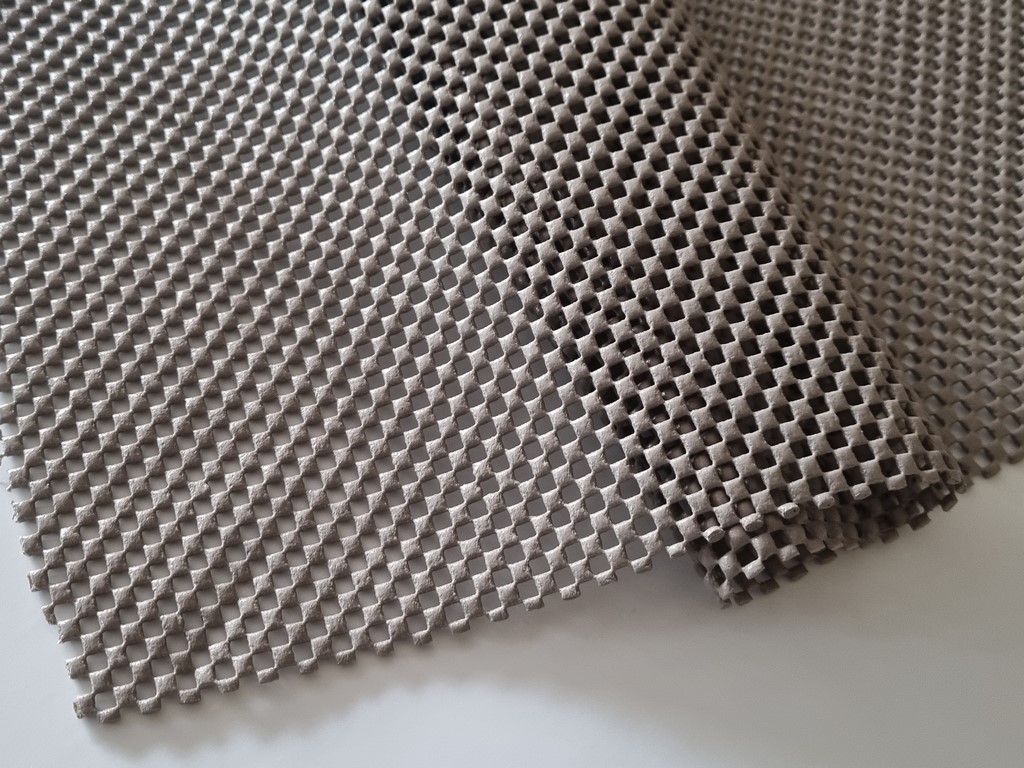 Material antiderapant gri, pentru sertare si rafturi, rola de 60 cm x 5 metri