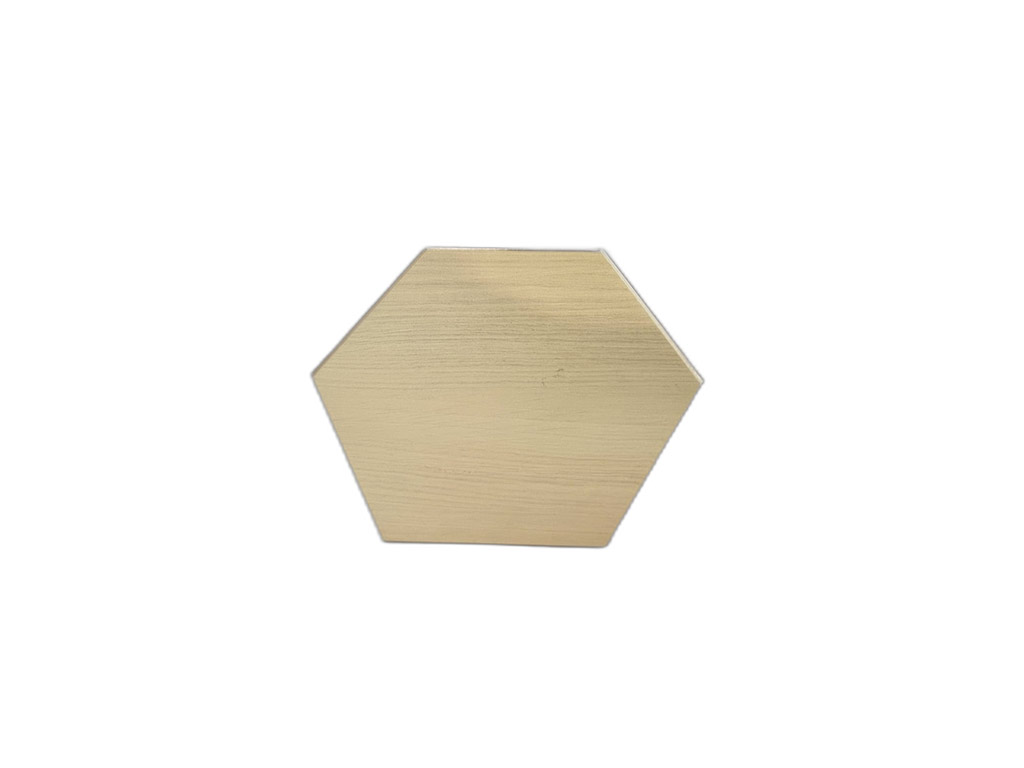 Set 10 stickere oglindă Hexagon, decoraţiune perete din oglindă acrilică aurie