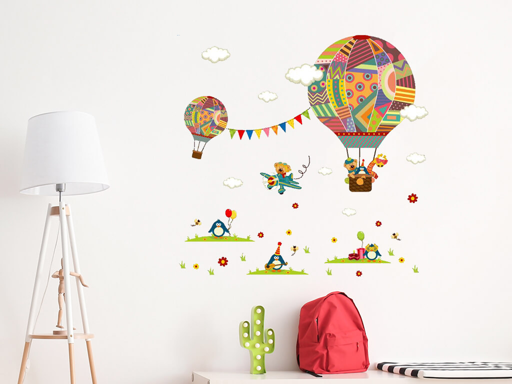 Sticker Baloane Candy, Folina, pentru copii, autoadeziv, multicolor
