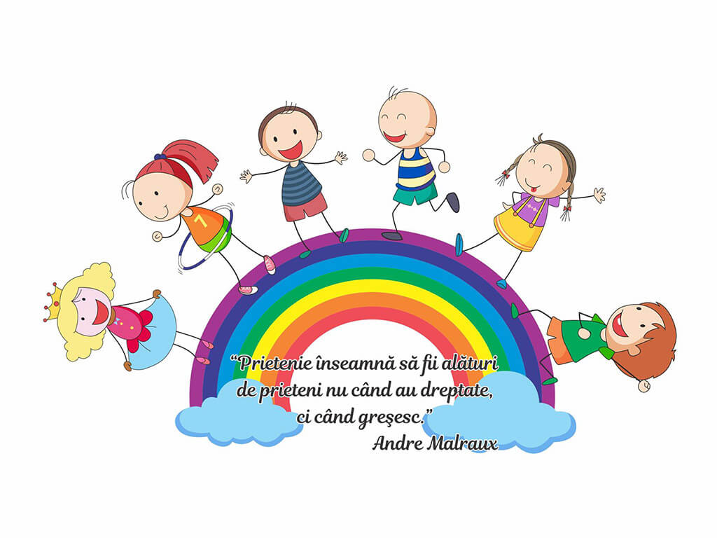 Sticker educativ Prietenie, Folina, pentru copii, multicolor