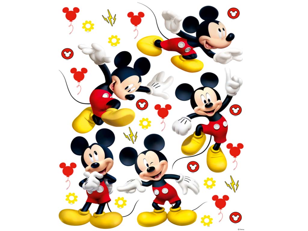fluid Spread Portrayal Sticker Mickey Mouse, stickere copii, Folina
