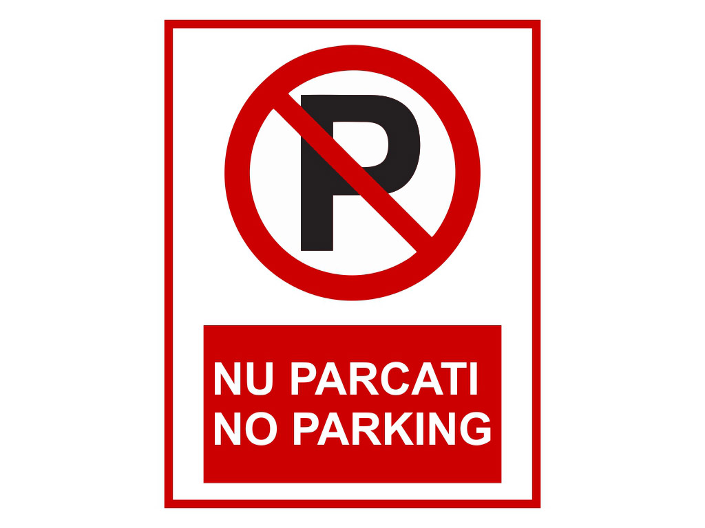 Sticker Nu Parcaţi 15x23 cm