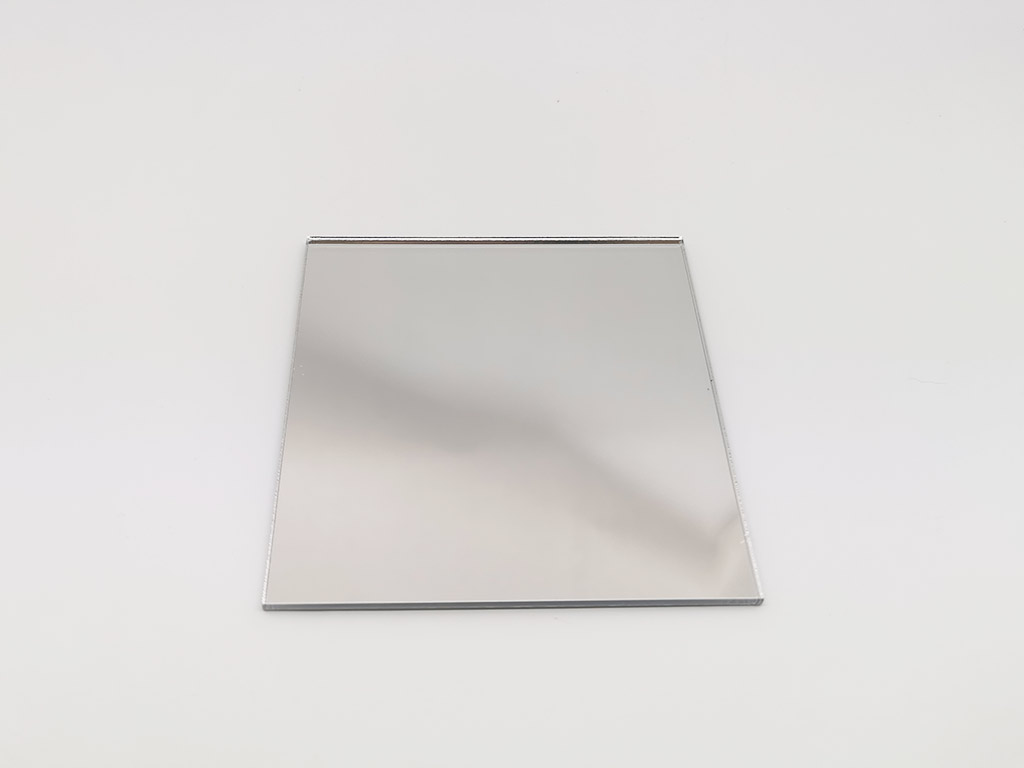 Set 19 stickere oglindă Pătrat, decoraţiune din oglindă acrilică argintie, 10x10 cm
