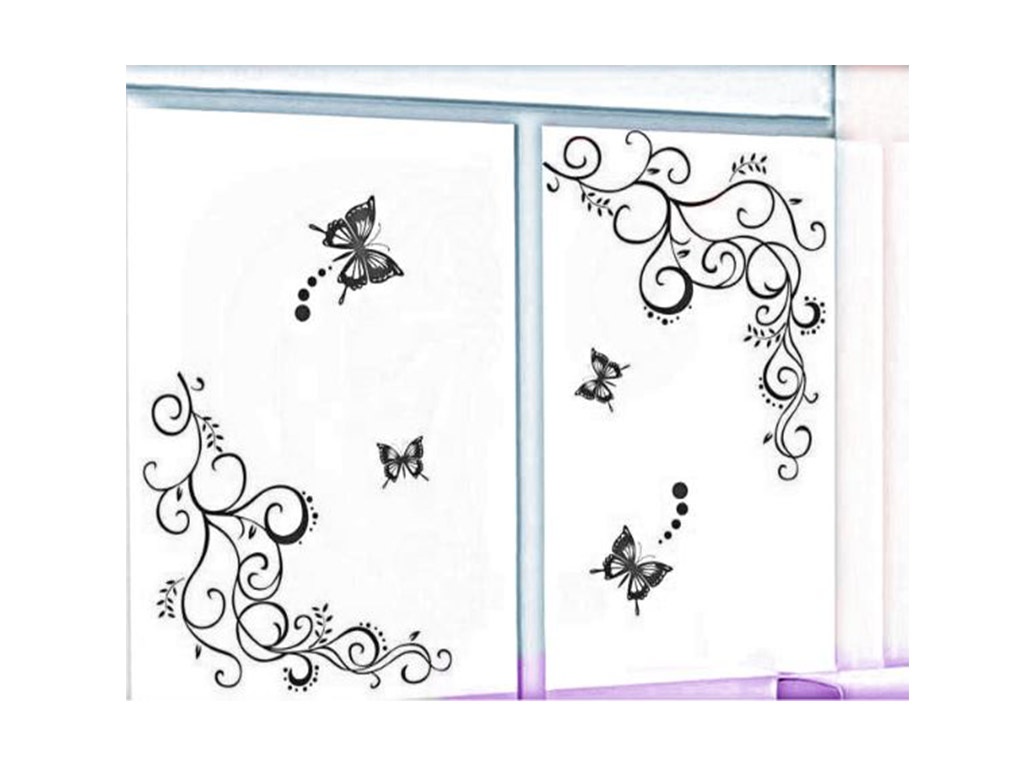 sticker-perete-decor-floral-folina-negru-9290