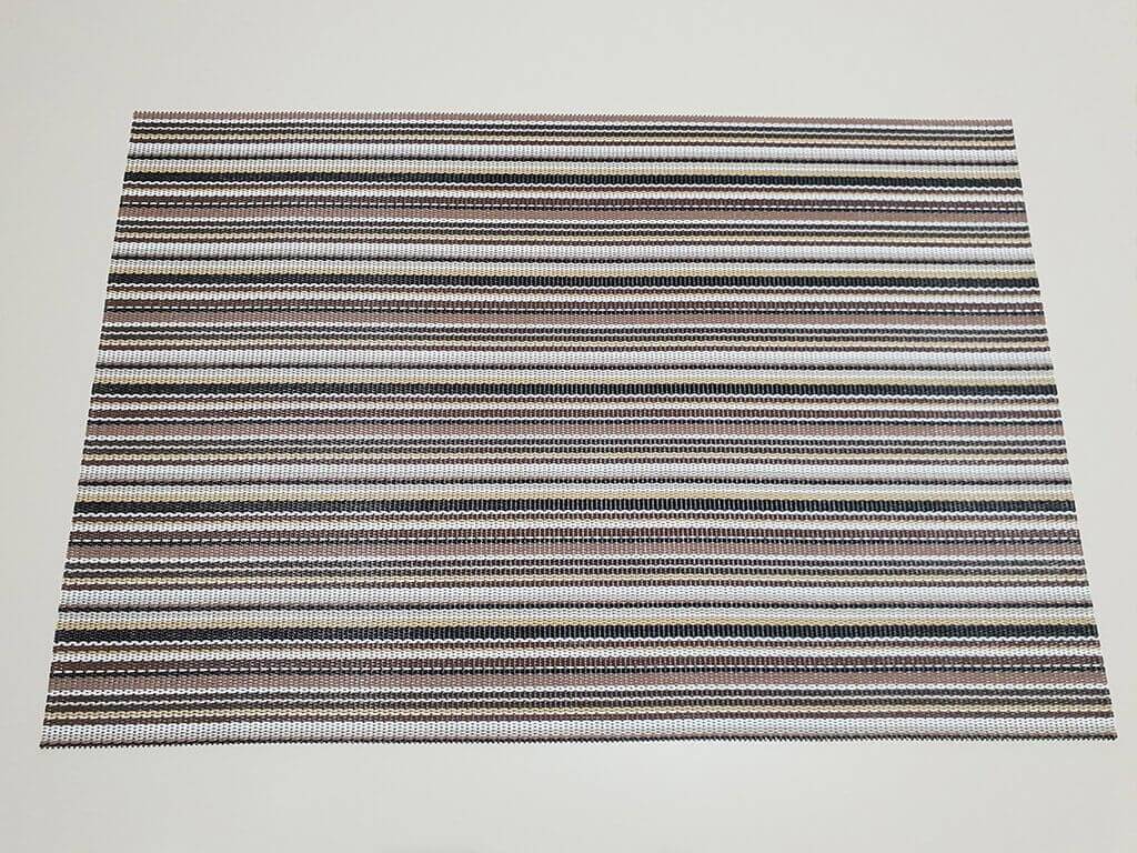 Suport farfurii din pvc cu linii maro Lines, 45x30 cm